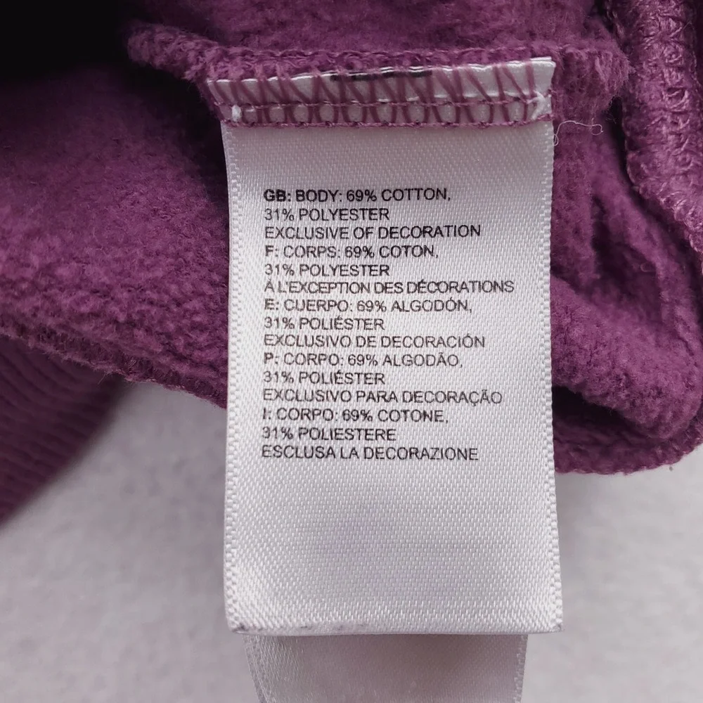 North Face Hoodie Mens Small Purple Pullover Sweatshirt Hoody Outdoor Preppy